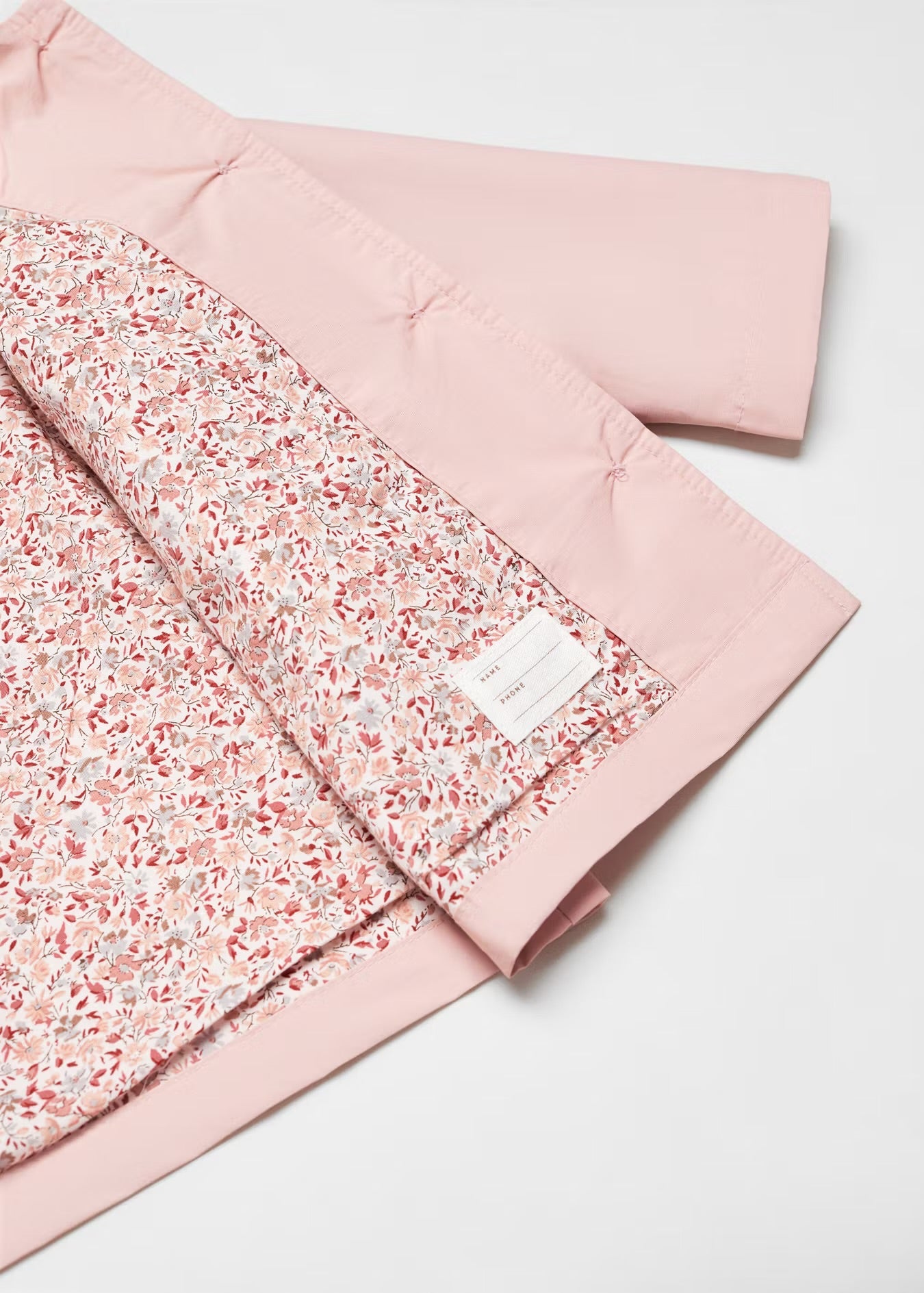 Abrigo Mango con botones rosa