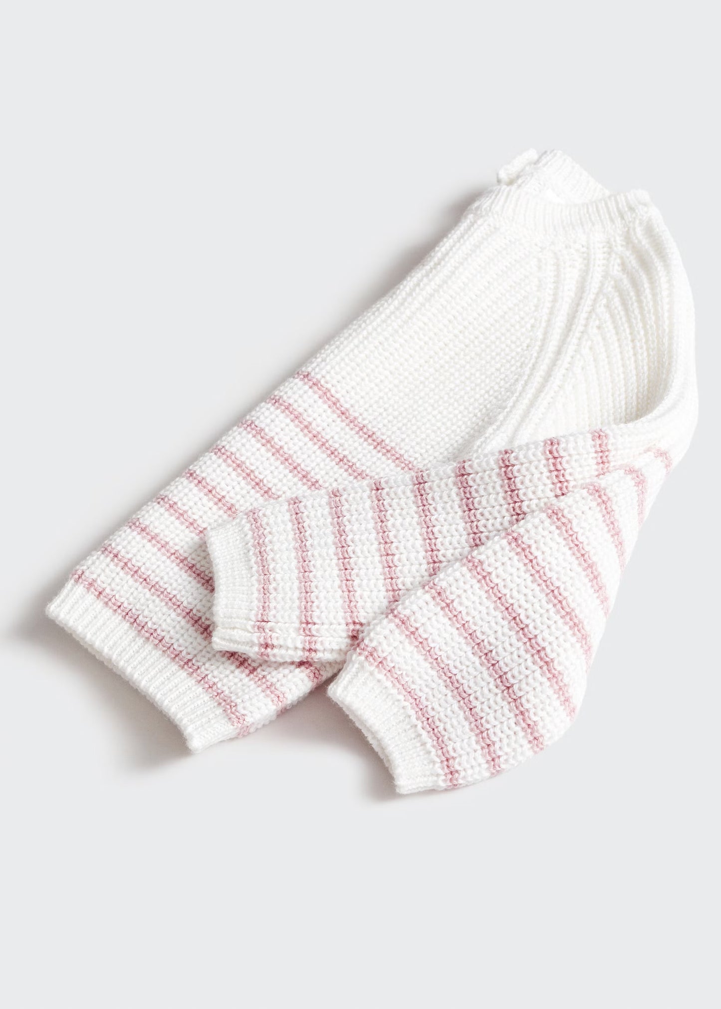 Jersey Mango con punto rayas rosa