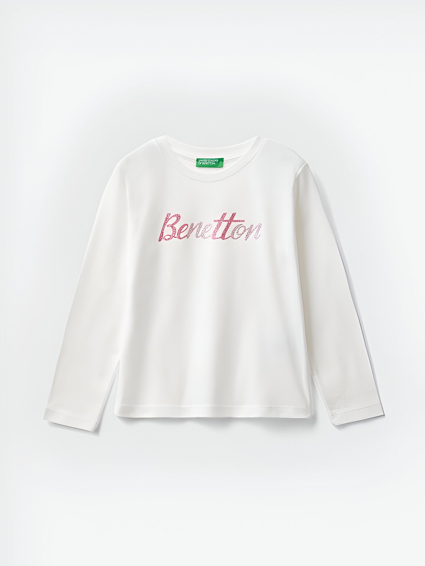 Camiseta Benetton con estampado glitter